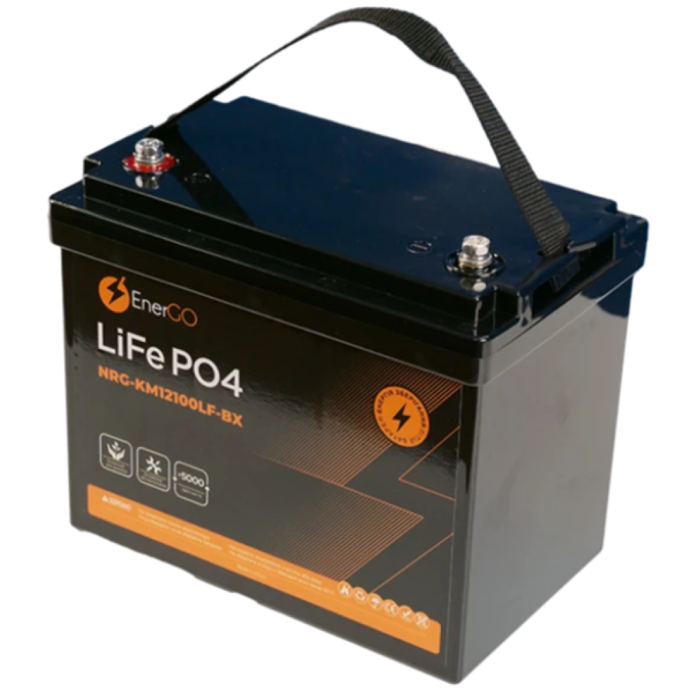Акумулятор EnerGo LiFePO4 12V 100Ah Bluetooth (NRG-KM12100LF-BX-BT)