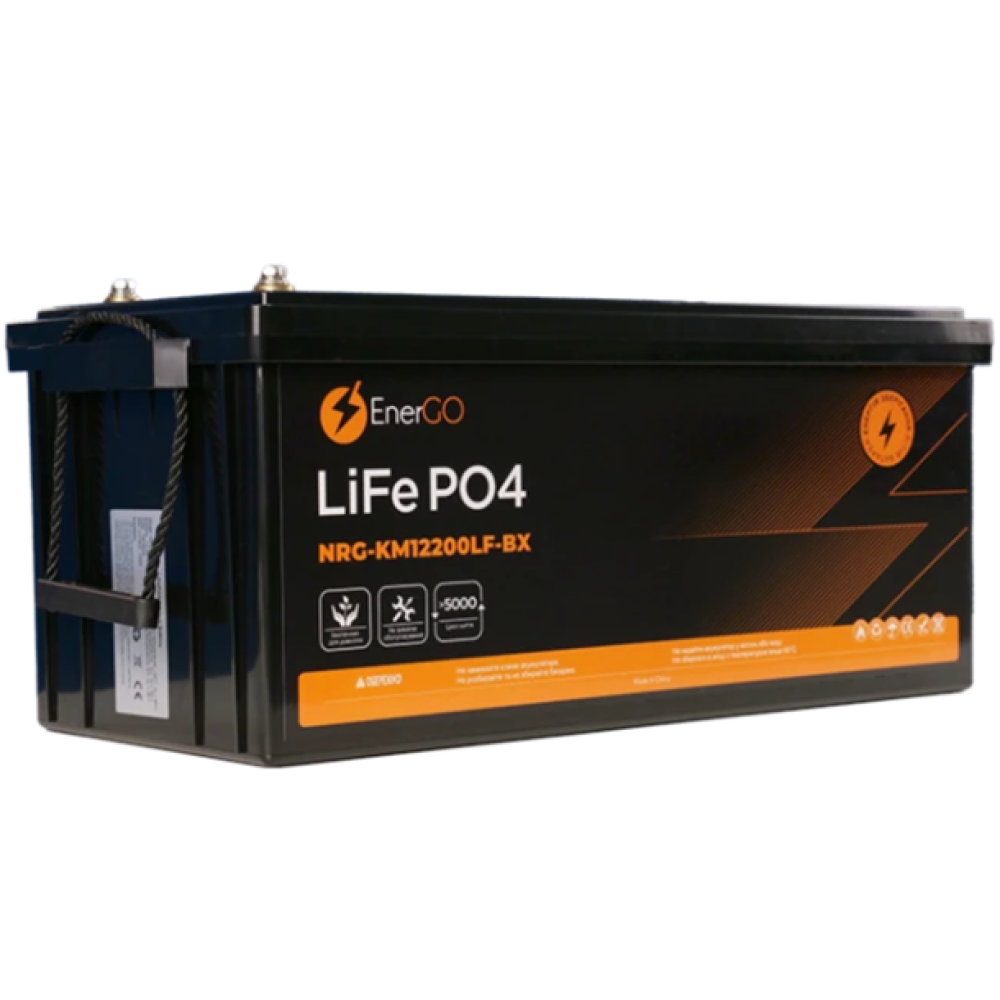 Акумулятор EnerGo LiFePO4 12V 200Ah (NRG-KM12200LF-BX)