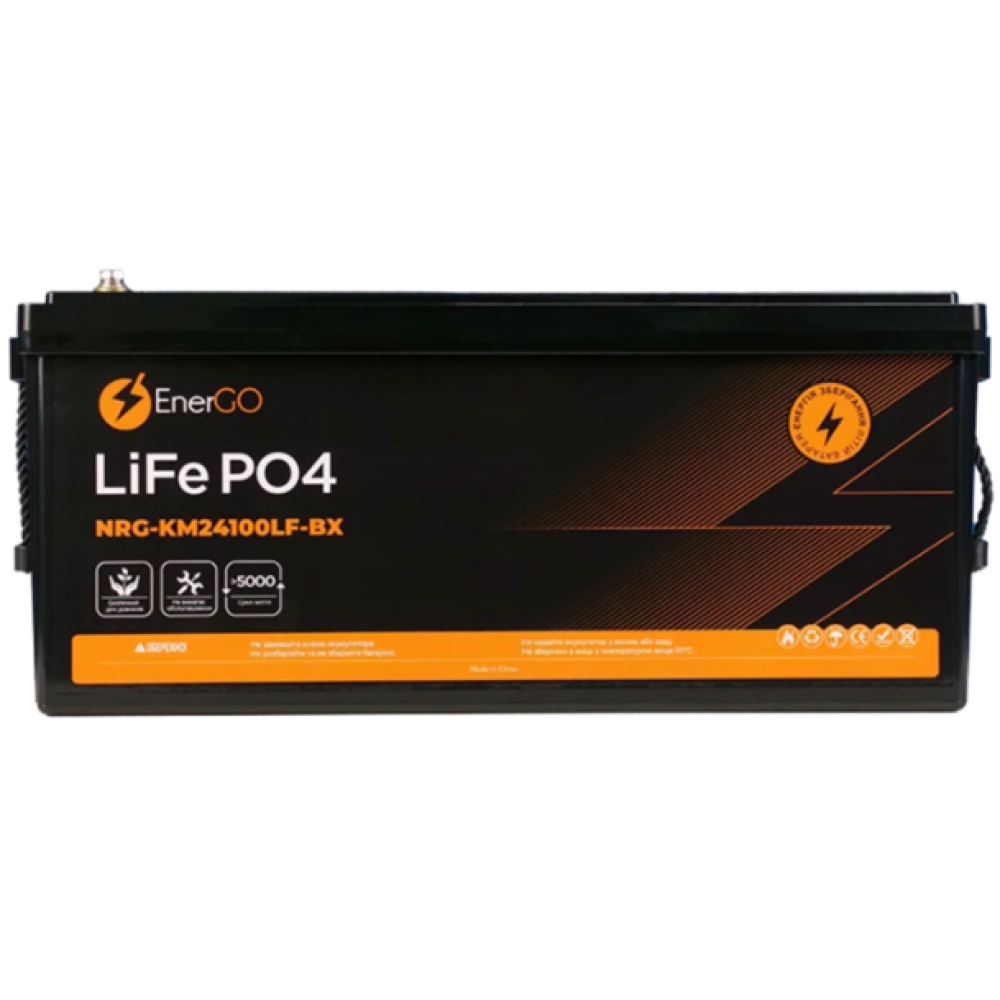 Аккумулятор EnerGo LiFePO4 24V 100Ah (NRG-KM24100LF-BX)