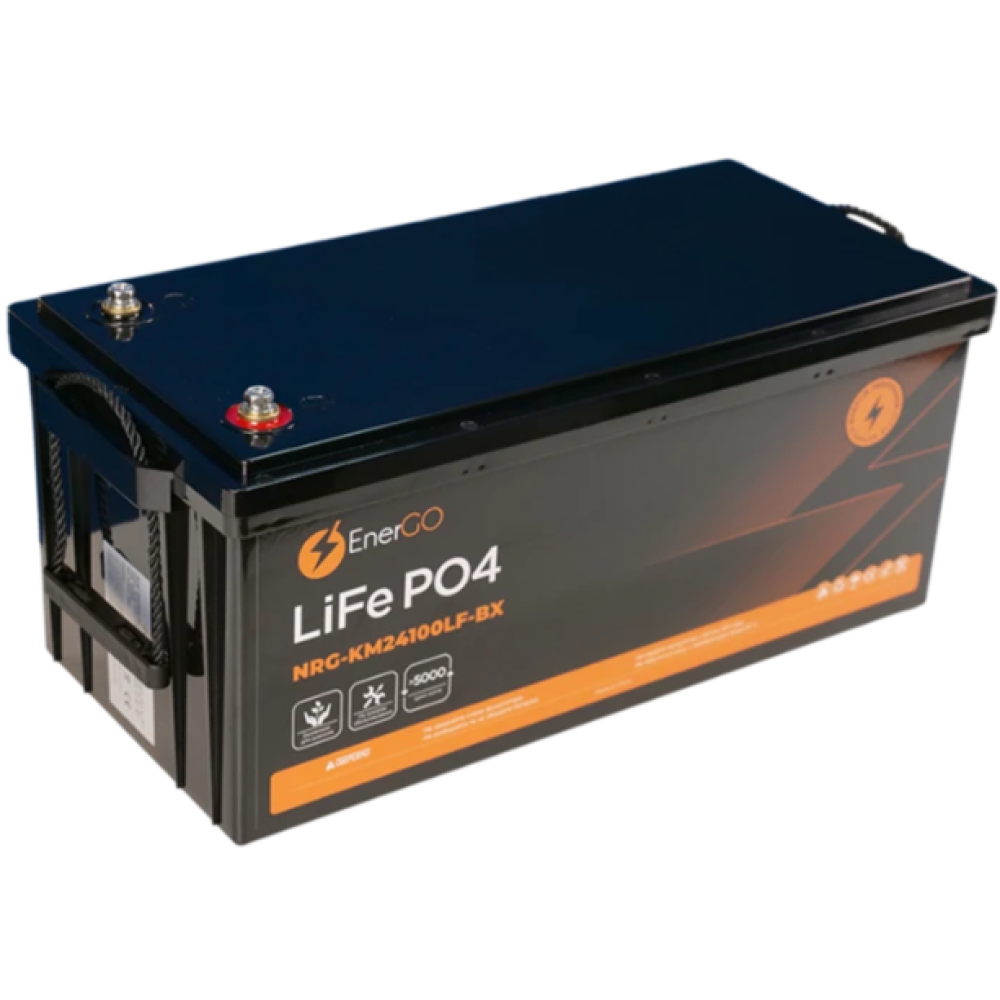 Аккумулятор EnerGo LiFePO4 24V 100Ah Bluetooth (NRG-KM24100LF-BX-BT)