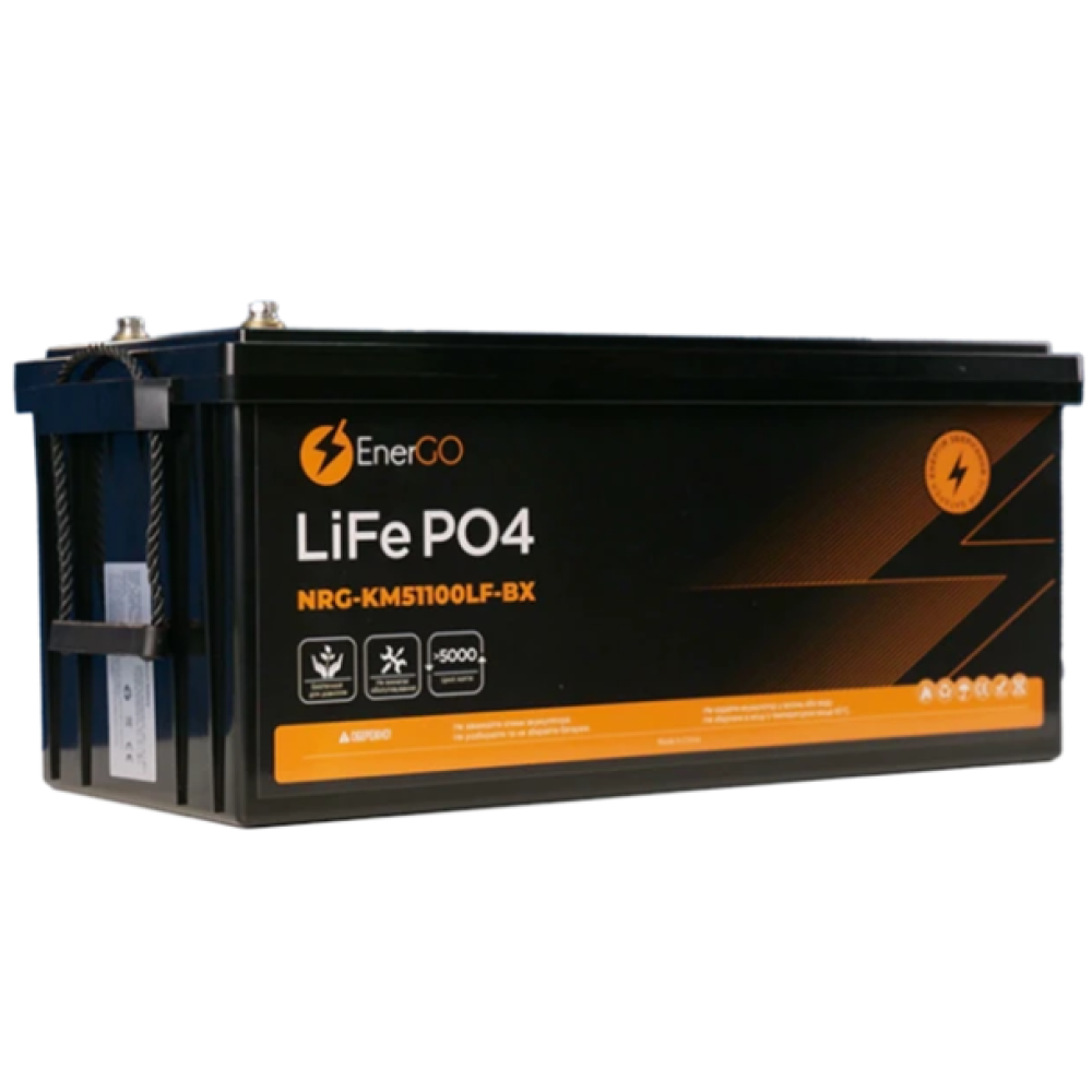 Акумулятор EnerGo LiFePO4 51.2V 100Ah Bluetooth (NRG-KM51100LF-BX-BT)