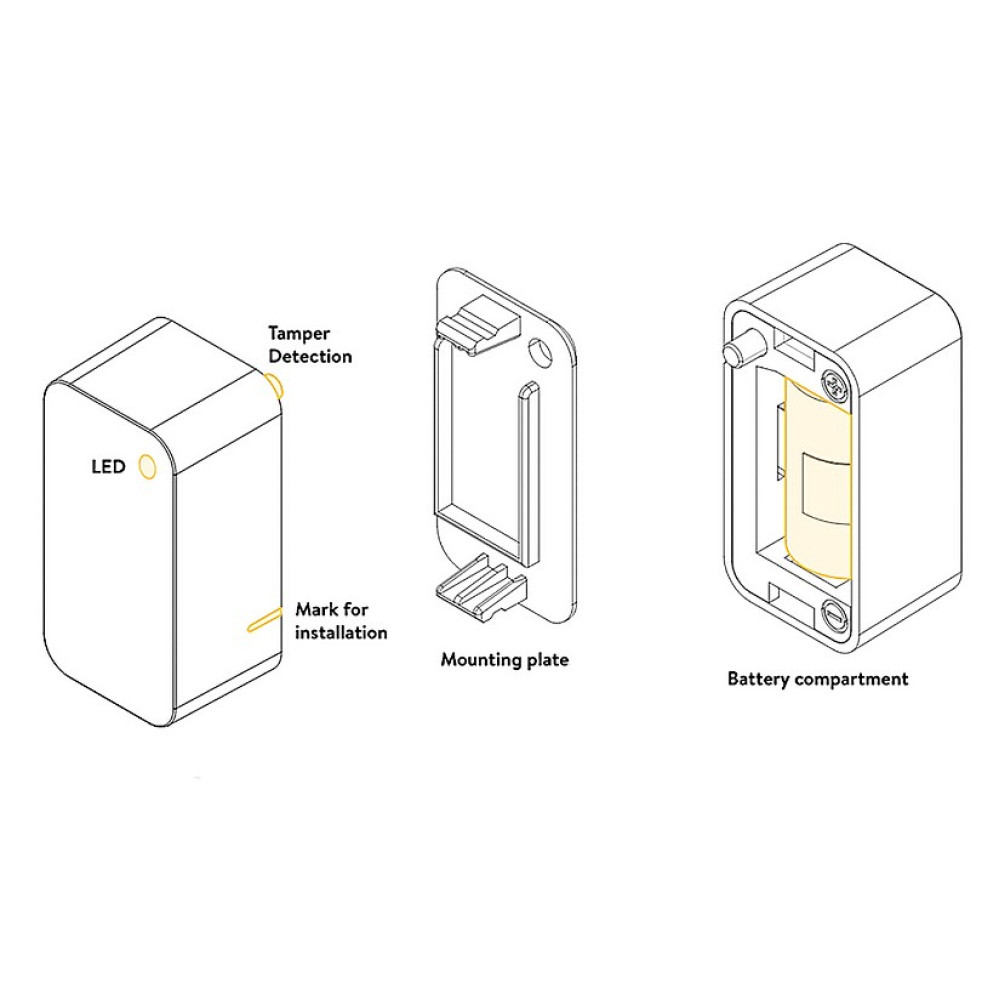 Датчик стану дверей сенсорний NUKI Door Sensor до контролерів 3.0/3.0 Pro, білий