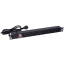 Блок розеток NVC-PDU/8M-16А Black для комутаційної шафи 19" на 8 розеток, з вимикачем