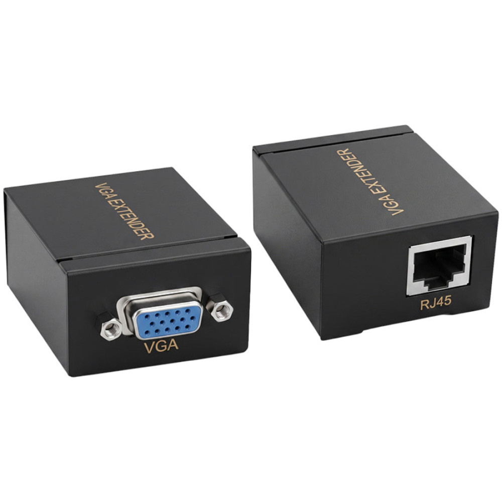 Подовжувач відеосигналу VGA 60m NVC RJ45 to VGA Cat5e Cat6