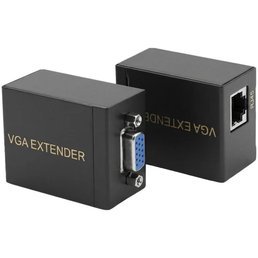 Подовжувач відеосигналу VGA 60m NVC RJ45 to VGA Cat5e Cat6