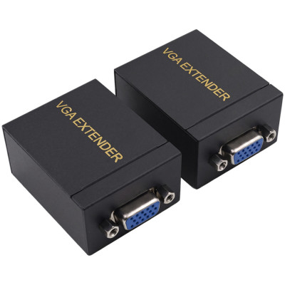 Подовжувач відеосигналу VGA 60m NVC RJ45 to VGA Cat5e Cat6
