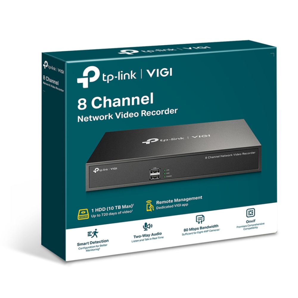 8-канальный сетевой видеорегистратор TP-Link VIGI NVR1008H