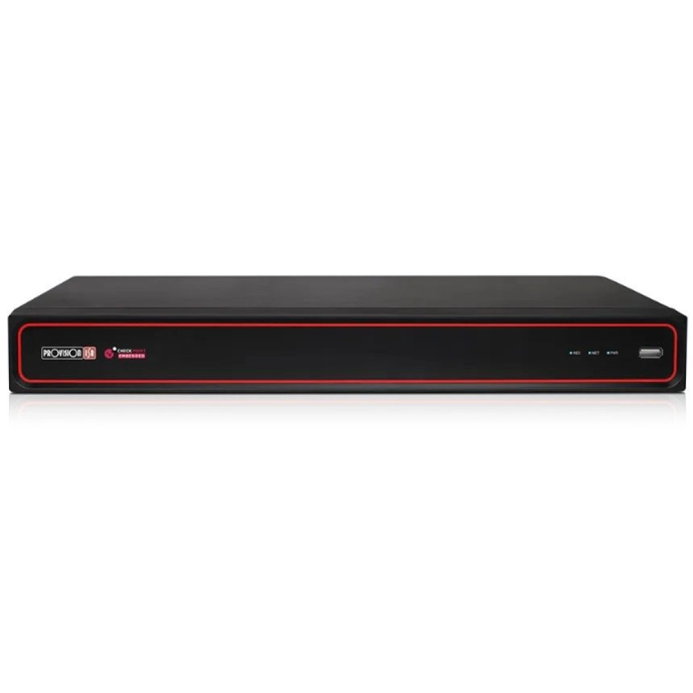8-канальний NVR-відеореєстратор Provision-ISR NVR12-8200FAN з розпізнаванням облич