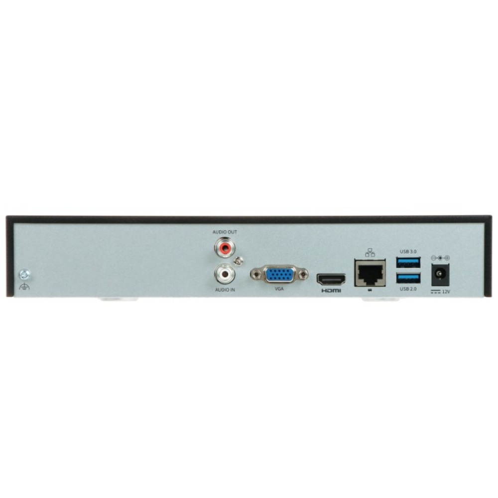 4-канальний NVR відеореєстратор Uniview NVR301-04B-IQ Black