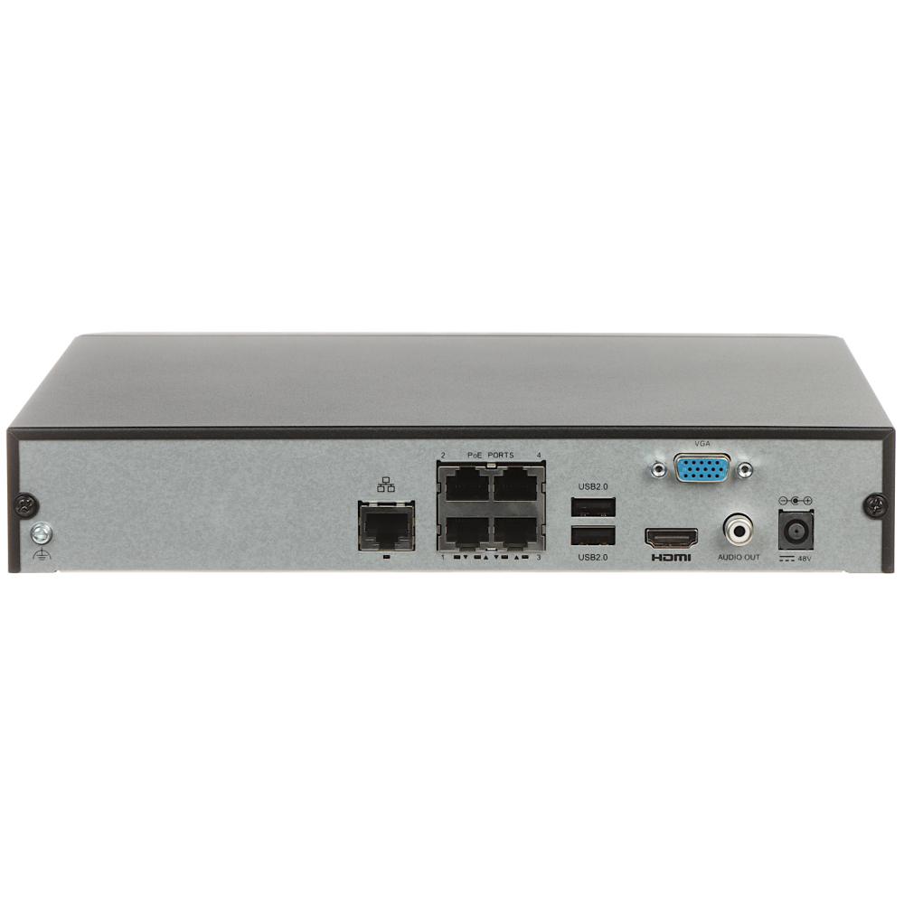 4-канальный NVR видеорегистратор Uniview NVR301-04S3-P4 с поддержкой PoE