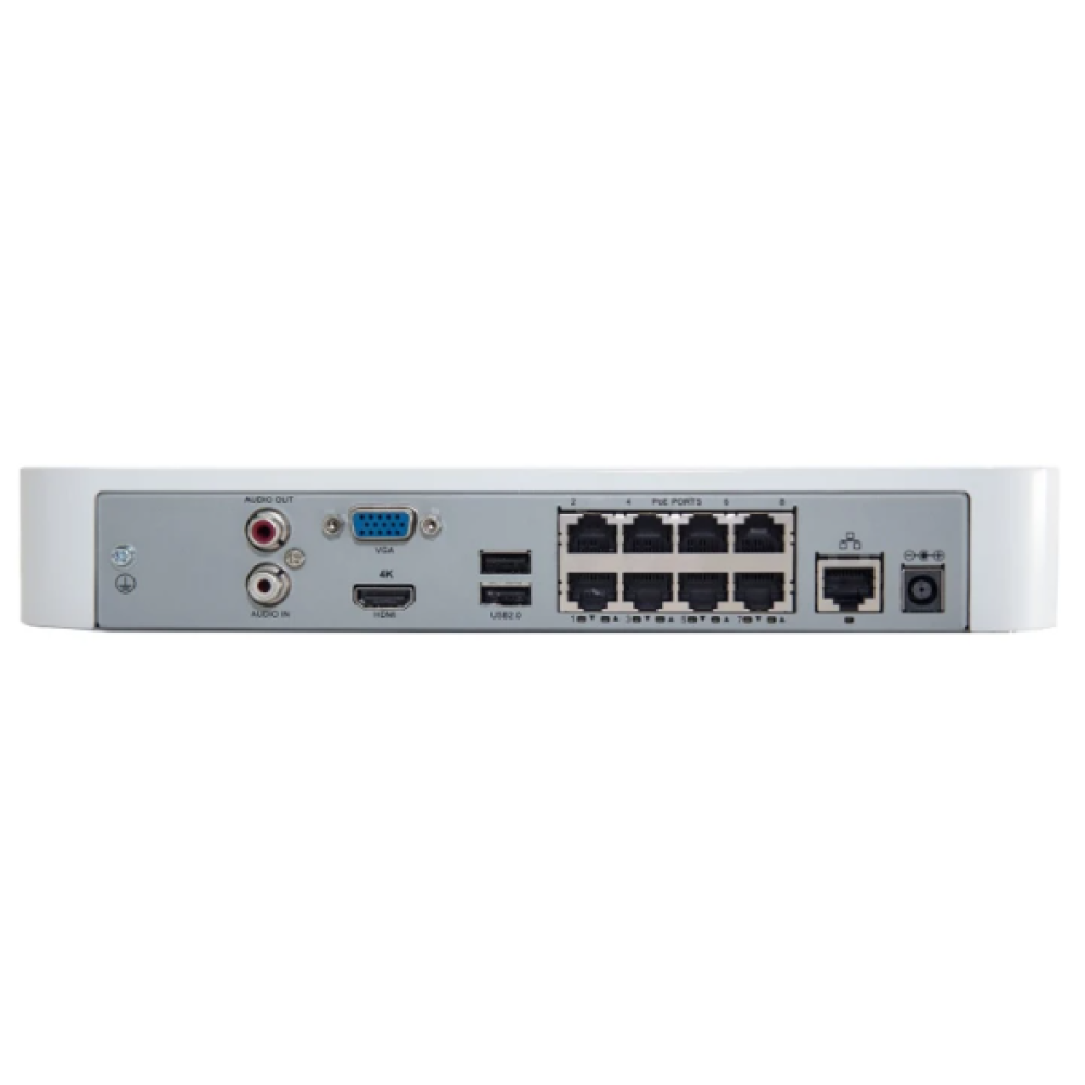 8-канальный NVR видеорегистратор Uniview NVR301-08LB-P8