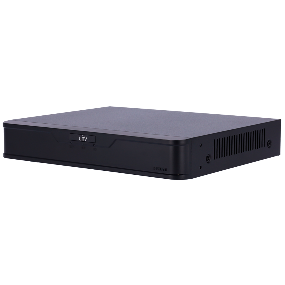 8-канальный NVR видеорегистратор Uniview NVR301-08B-IQ Black