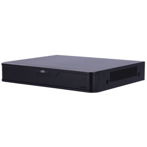 8-канальний NVR відеореєстратор Uniview NVR301-08B-IQ Black