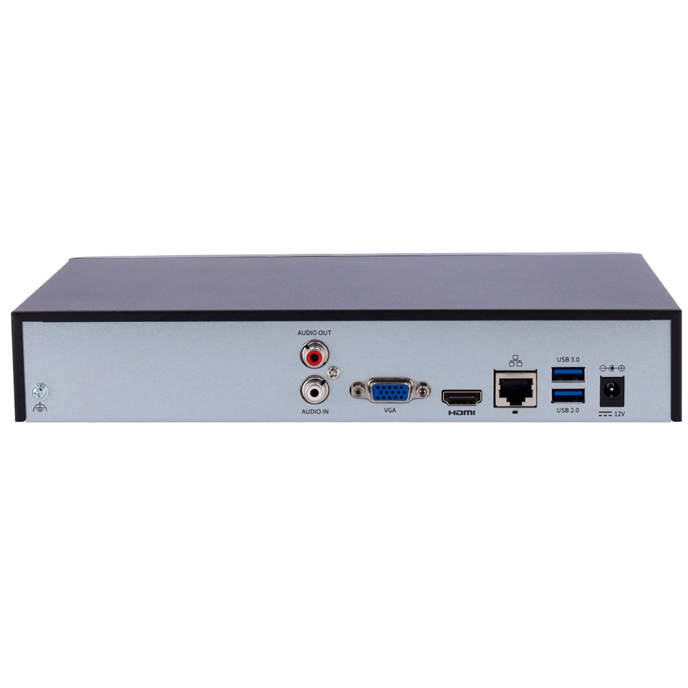 8-канальный NVR видеорегистратор Uniview NVR301-08B-IQ Black