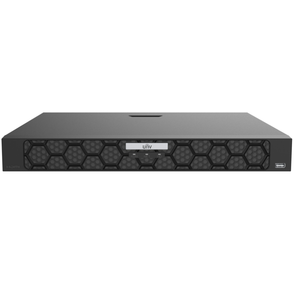 9-канальний NVR відеореєстратор Uniview NVR502-09B-IQ Black