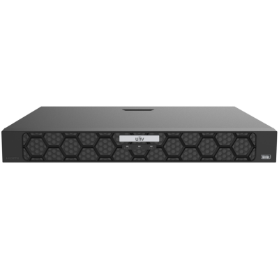 9-канальний NVR відеореєстратор Uniview NVR502-09B-IQ Black
