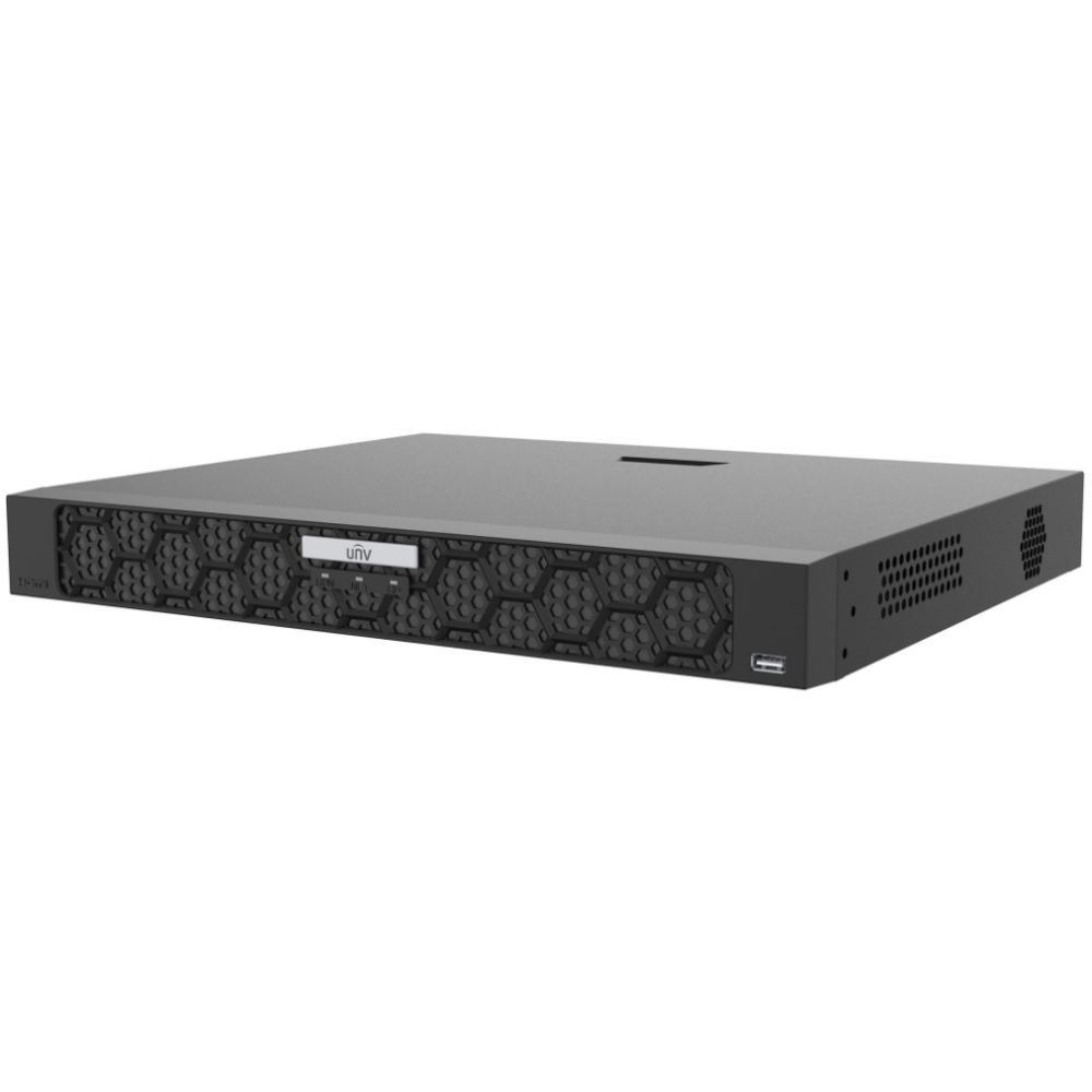 9-канальний NVR відеореєстратор Uniview NVR502-09B-IQ Black