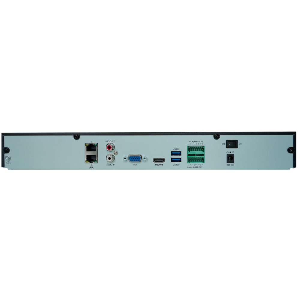 9-канальний NVR відеореєстратор Uniview NVR502-09B-IQ Black