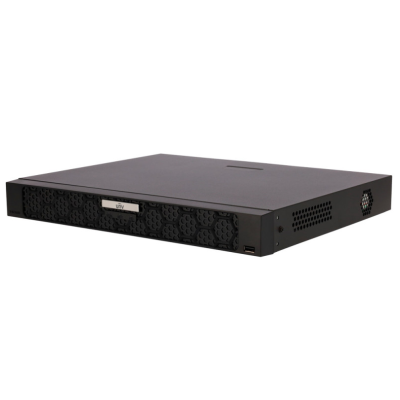 16-канальний NVR відеореєстратор Uniview NVR502-16B-IQ Black