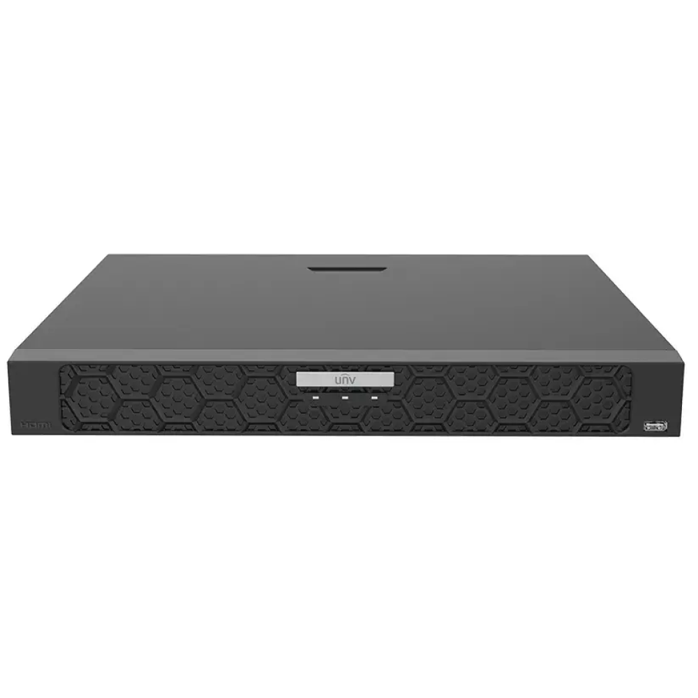 32-канальный видеорегистратор Uniview NVR502-32B-P16-IQ Black с поддержкой PoE