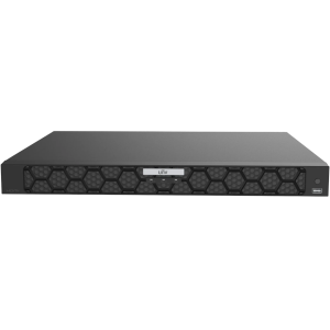 32-канальний NVR відеореєстратор Uniview NVR504-32B-IQ Black