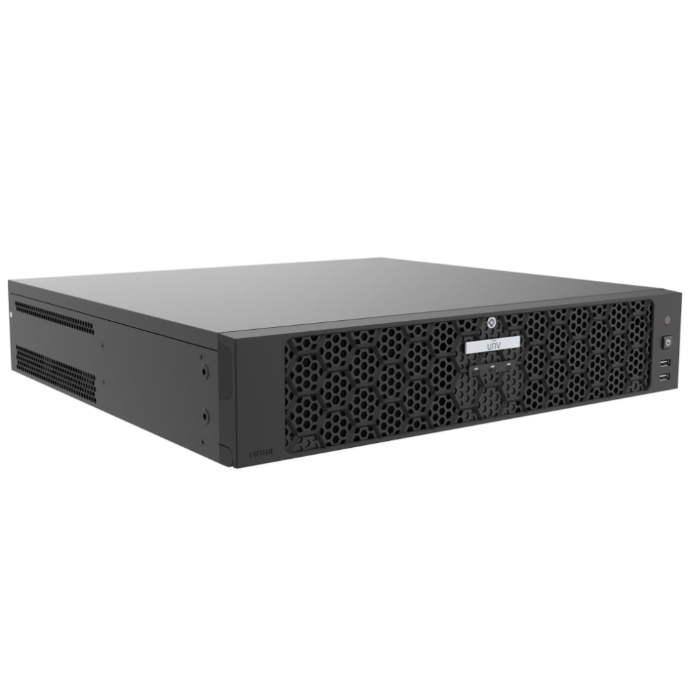 32-канальний NVR відеореєстратор Uniview NVR508-32E-R Black