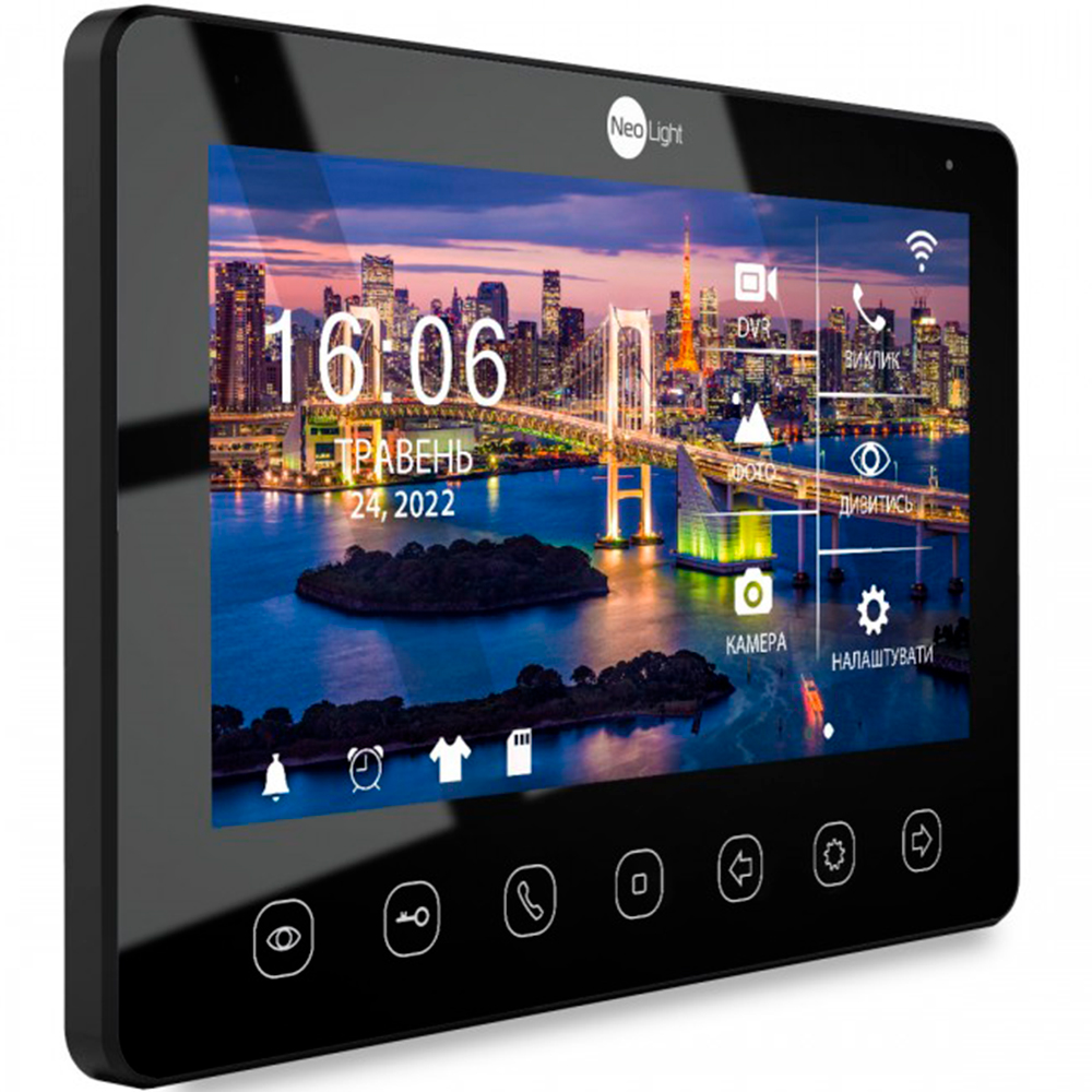 Комплект видеодомофона NeoLight NeoKIT HD+ WF B/SilverP