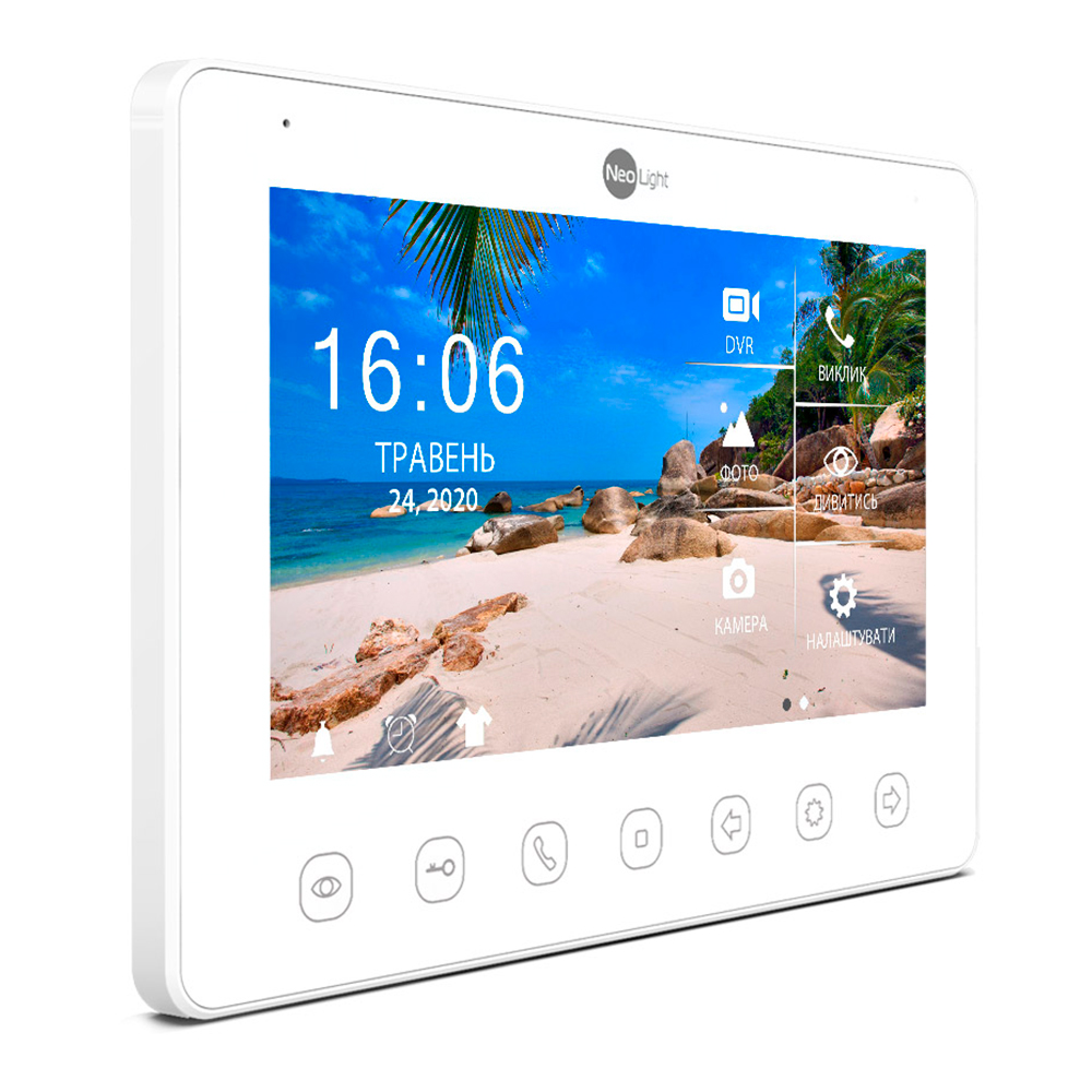 Комплект відеодомофона NeoKIT HD+ Silver