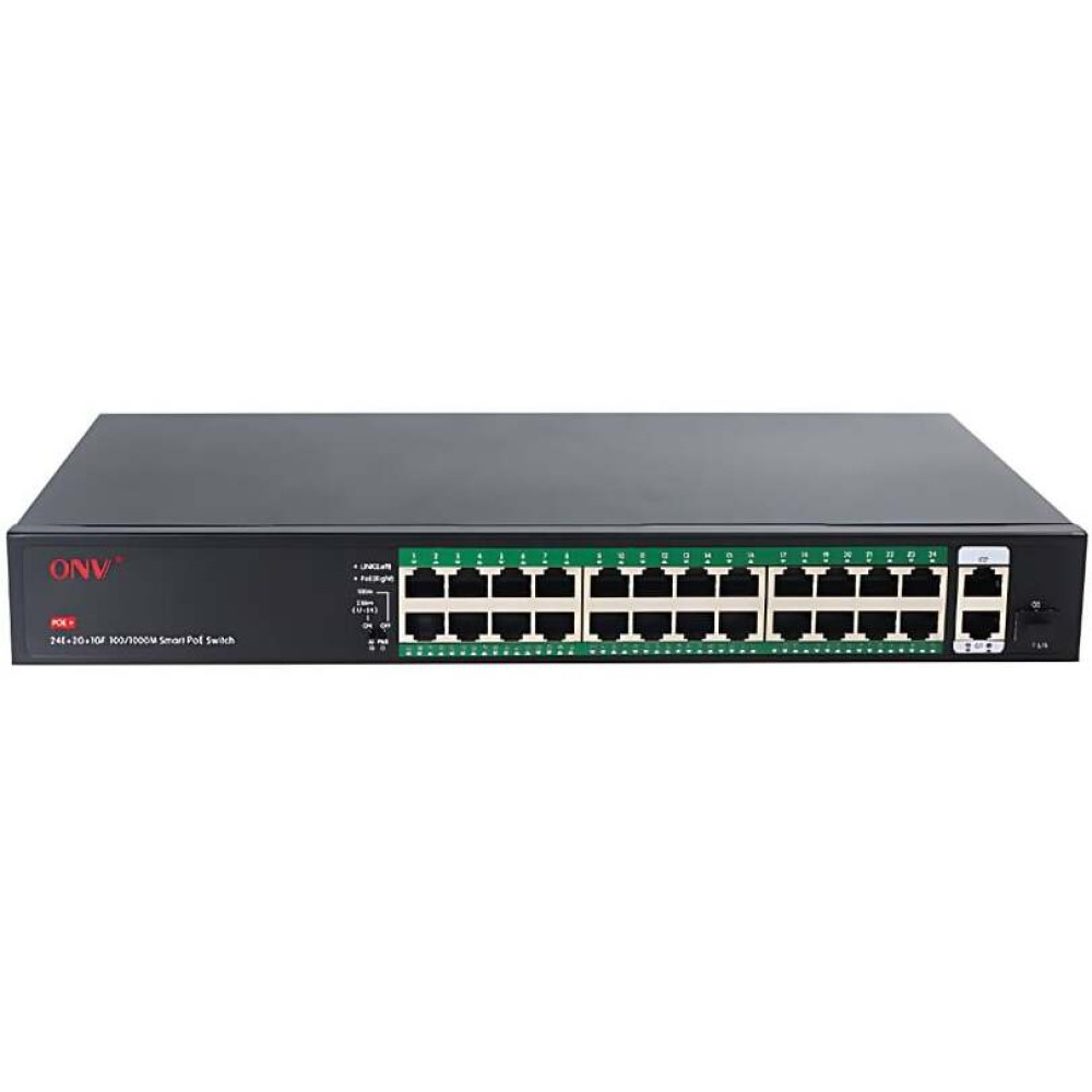 PoE-комутатор некерований 27-портовий ONV ONV-H1024PFD з 24 портами PoE