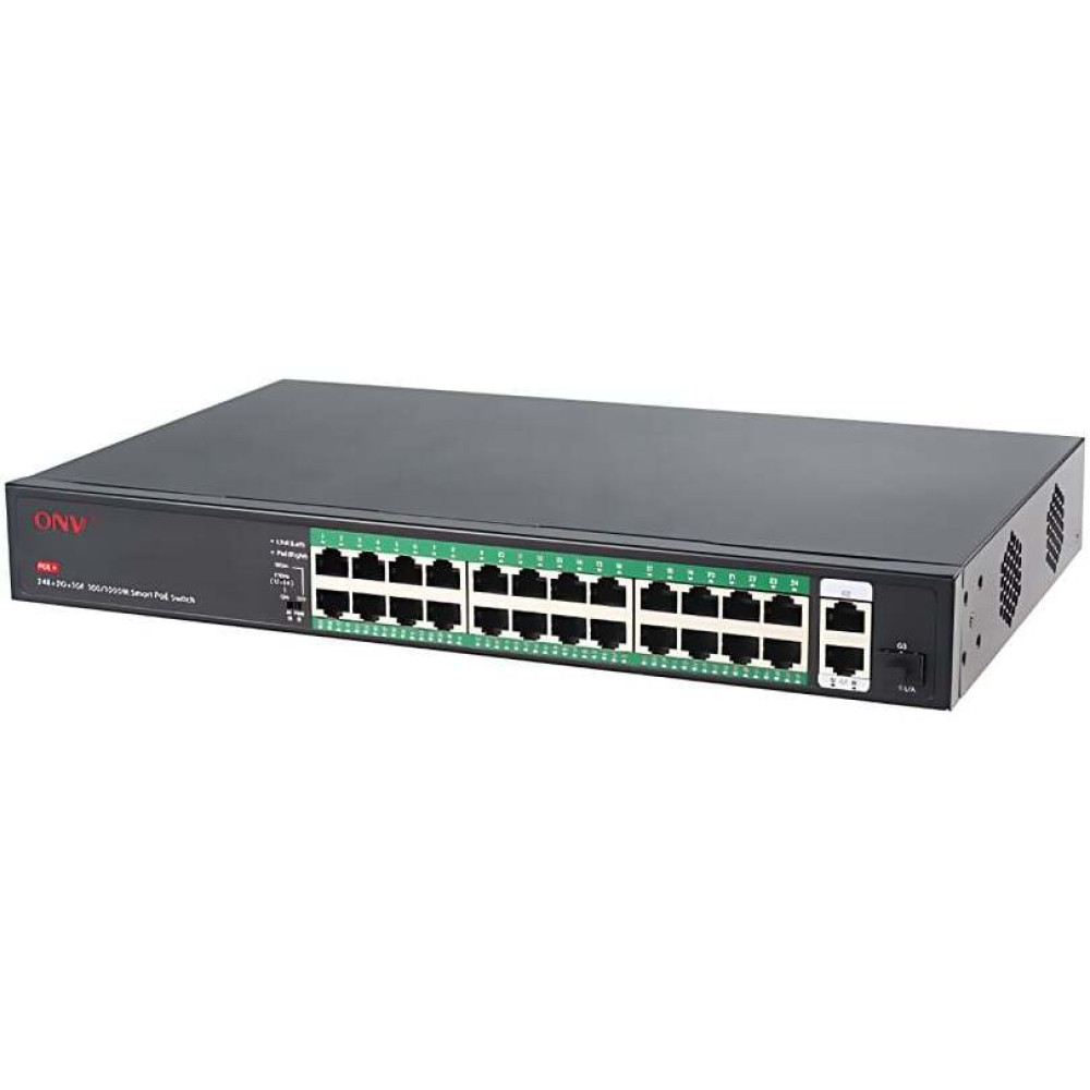 PoE-комутатор некерований 27-портовий ONV ONV-H1024PFD з 24 портами PoE