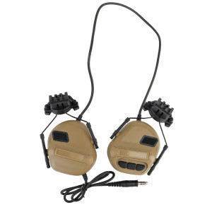 Активні навушники на шолом Partizan Tactical Active Helmet Headset Coyote