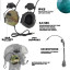 Активні навушники на шолом Partizan Tactical Active Helmet Headset Multicam