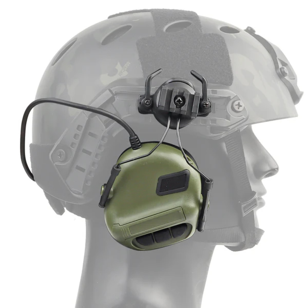 Активные наушники на шлем Partizan Tactical Active Helmet Headset Olive