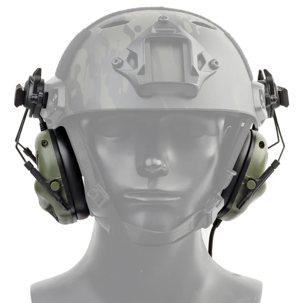 Активные наушники на шлем Partizan Tactical Active Helmet Headset Olive