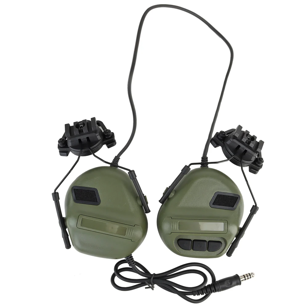 Активные наушники на шлем Partizan Tactical Active Helmet Headset Olive