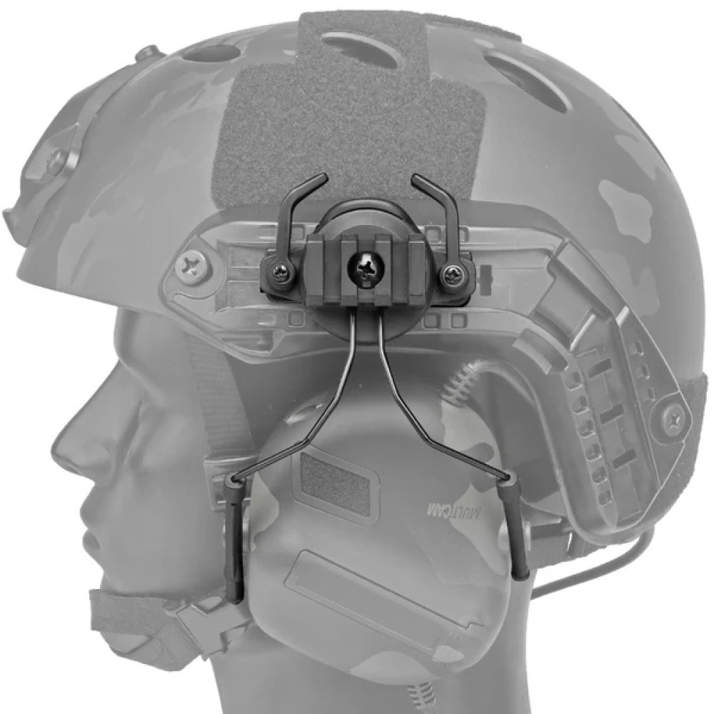 Адаптер для тактичних навушників на шолом Partizan Tactical FAST Helmet Headset Adapter 2 Black