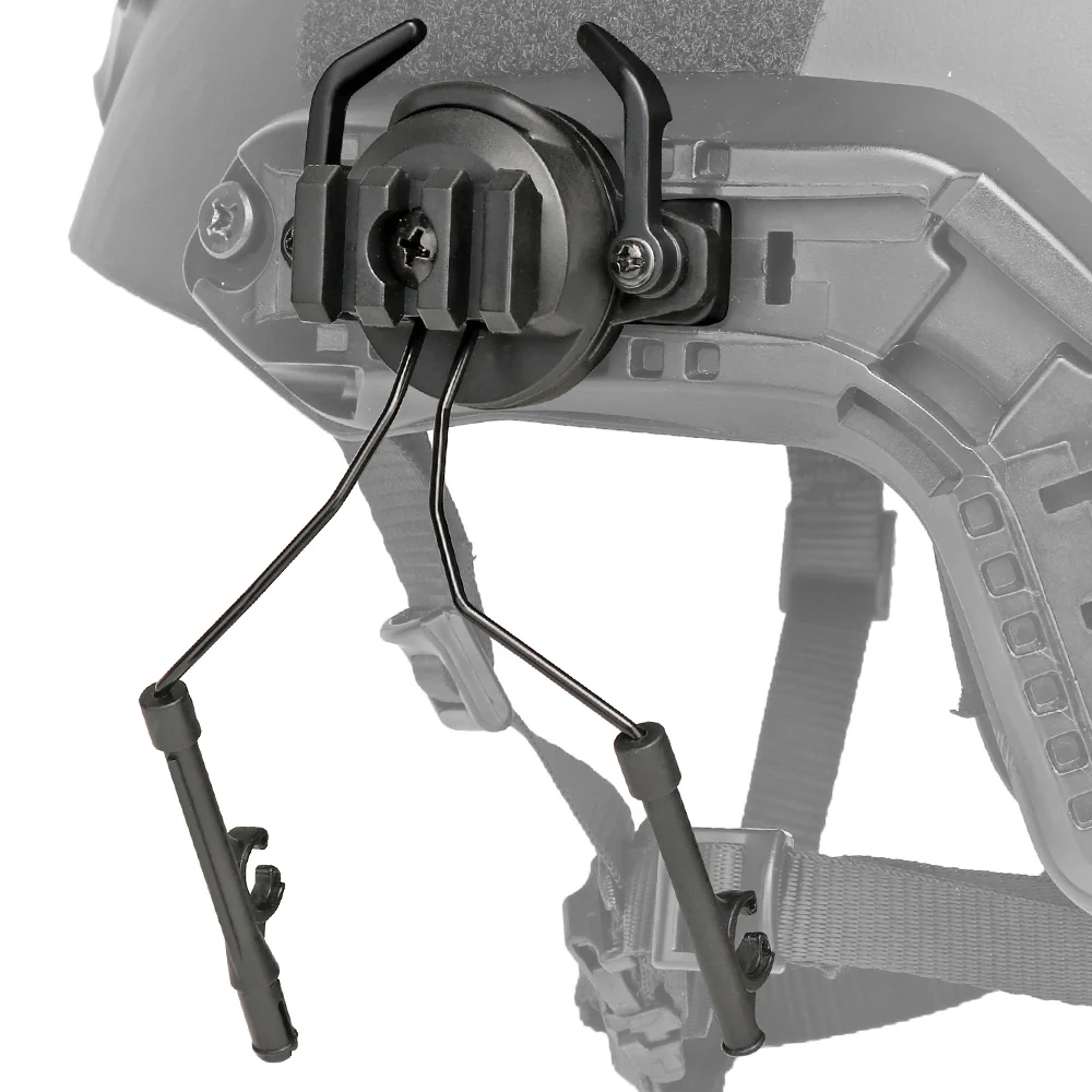 Адаптер для тактичних навушників на шолом Partizan Tactical FAST Helmet Headset Adapter 2 Black
