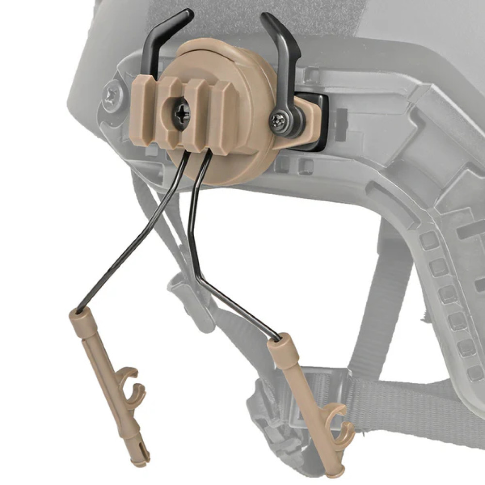Адаптер для тактичних навушників на шолом Partizan Tactical FAST Helmet Headset Adapter 2 Coyote