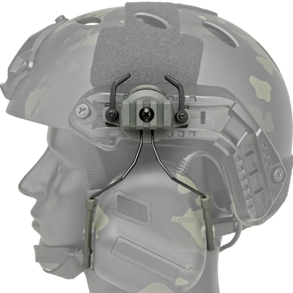 Адаптер для тактичних навушників на шолом Partizan Tactical FAST Helmet Headset Adapter 2 Olive