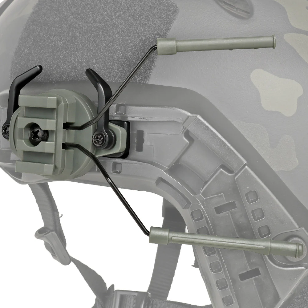 Адаптер для тактичних навушників на шолом Partizan Tactical FAST Helmet Headset Adapter 2 Olive