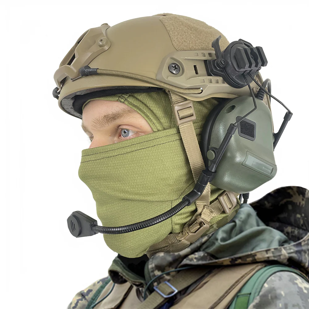 Активные наушники на шлем Partizan Tactical Active Helmet Headset Olive