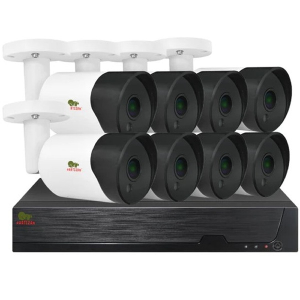 Комплект відеоспостереження Partizan AHD-24 8xCAM + 1xDVR + HDD