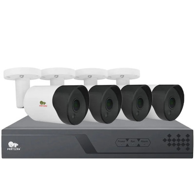 Комплект відеоспостереження Partizan IP-25 4xCAM + 1xNVR