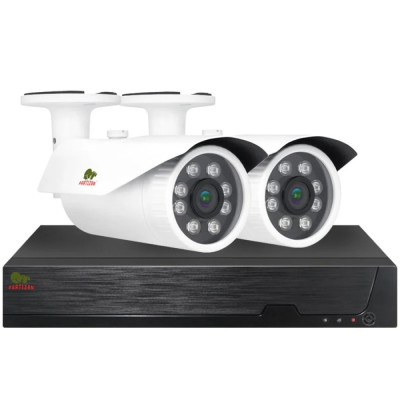 Комплект видеонаблюдения Partizan PRO AHD-42 2xCAM + 1xDVR + HDD