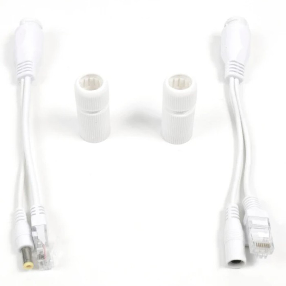 Passive PoE переходник IP+DC - Extender over UTP, Waterproof (влагозащищённый) Black