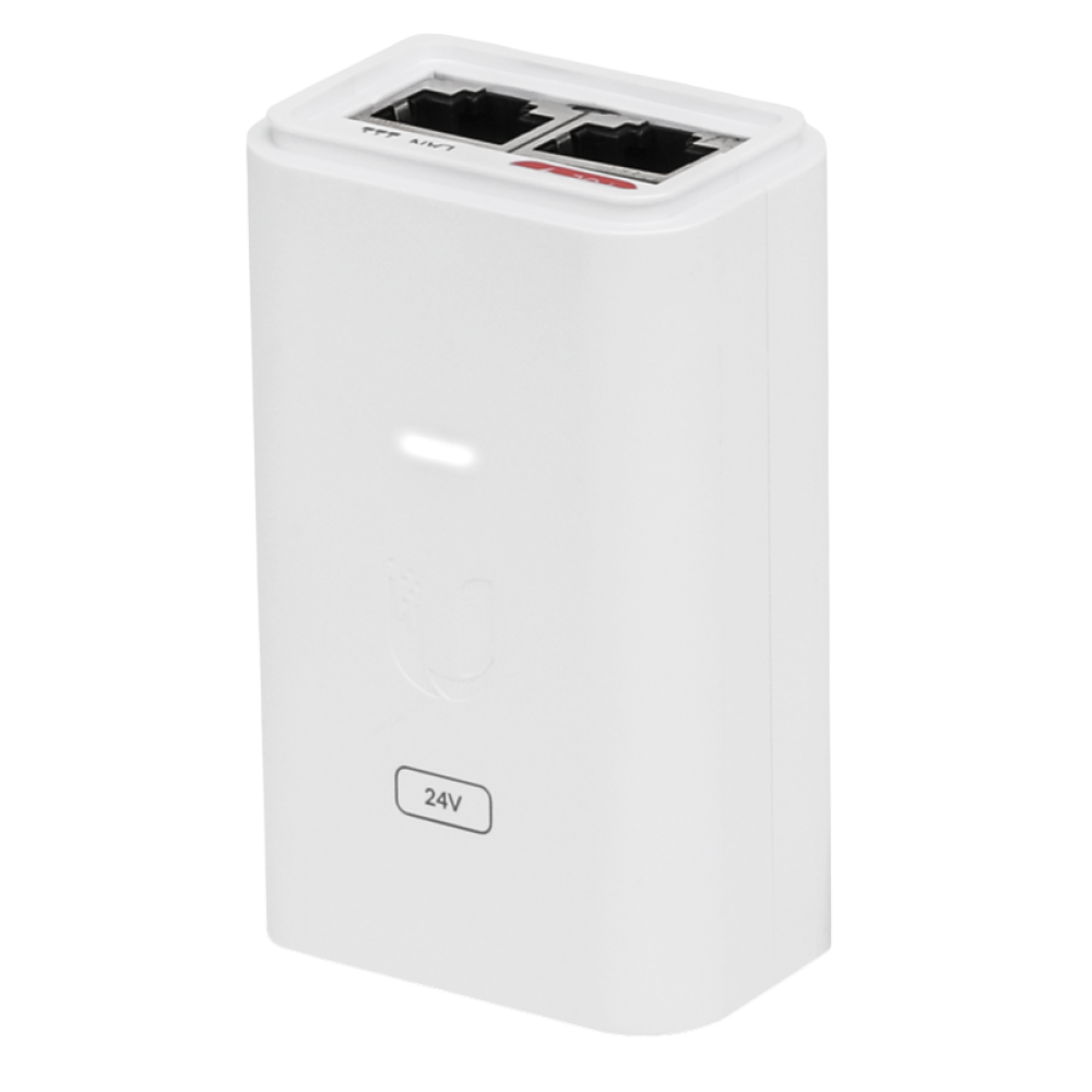 Инжектор Ubiquiti POE-24-7W-G-WH (24V, 7W, Gigabit)
