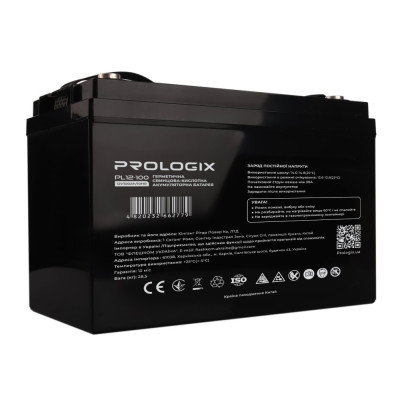 Аккумуляторная батарея Prologix 12V 100AH (PL12-100) AGM