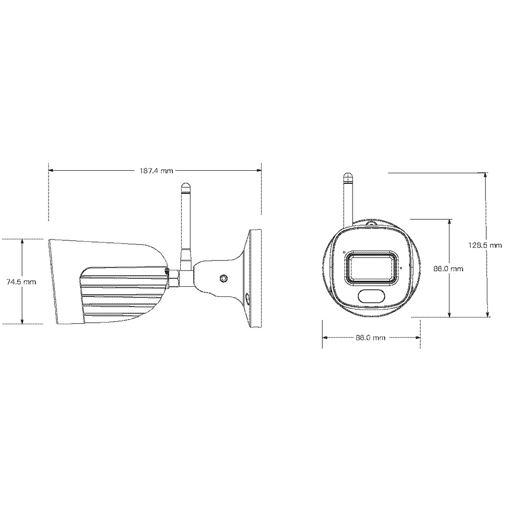 4 Мп Wi-Fi IP-відеокамера Provision-ISR BSH-340WIPSN-28 (2.8 мм) з мікрофоном