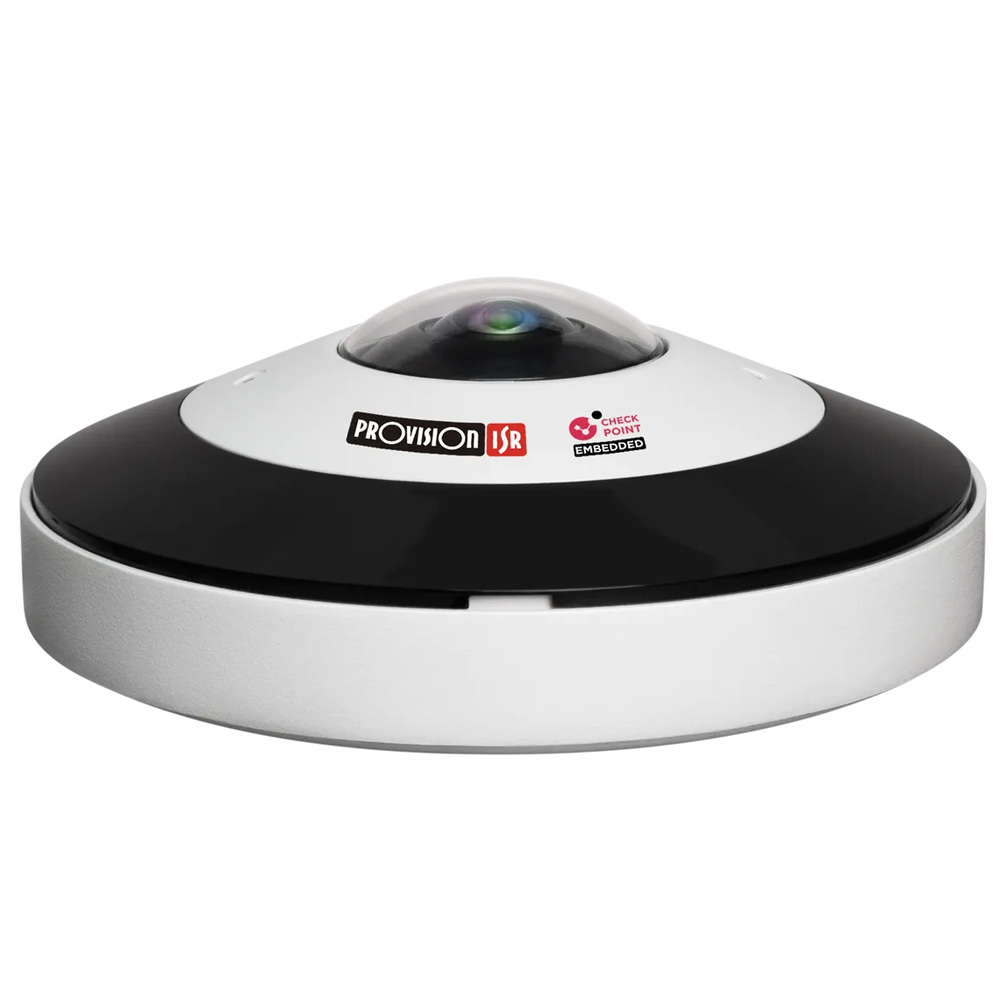 6 Мп IP-відеокамера Fish-Eye Provision-ISR FEI-360IPN-V3 (1.65 мм) з вбудованим мікрофоном, антивандальна