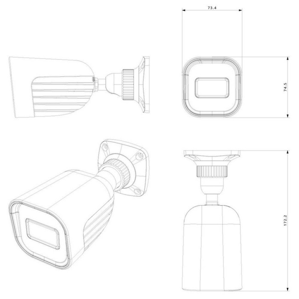 5 Мп MHD-відеокамера Provision-ISR I2-350A-28 (2.8 мм)